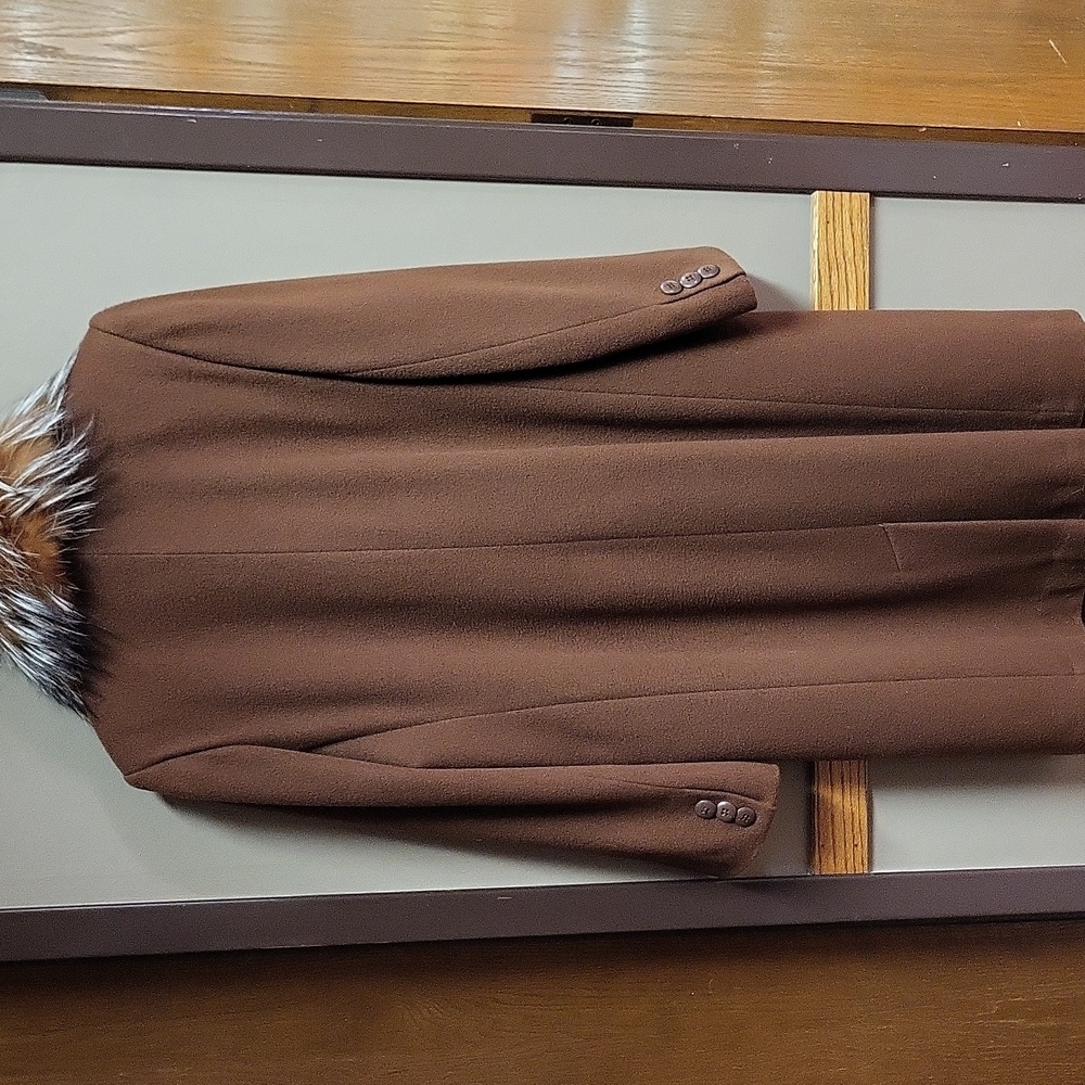 Jacobsons Vintage Cashmere Wool Blend Brown Women's Size 12 Coat - Picture 9 of 11